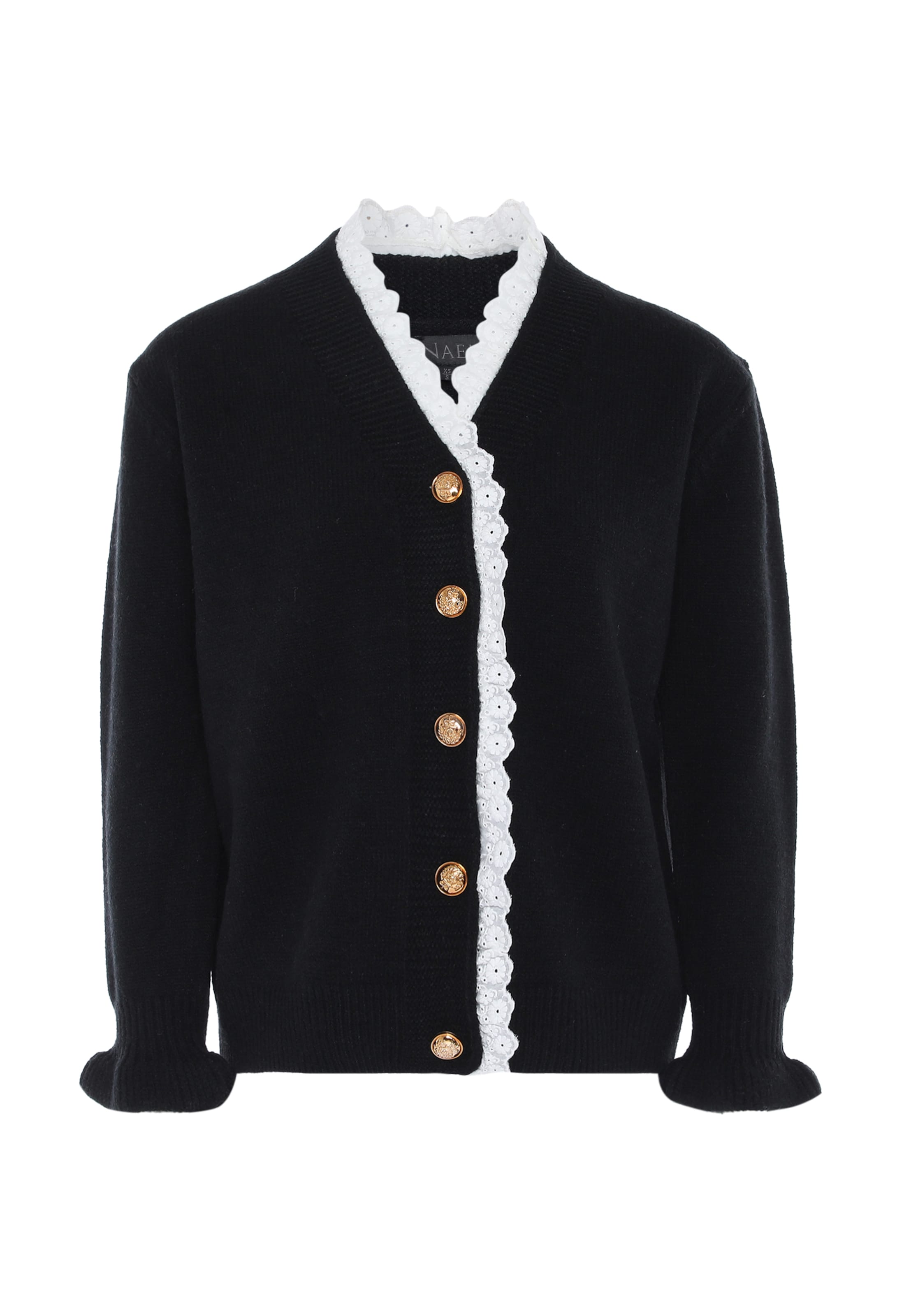 NAEMI Вязаная кофта в Черный: спереди