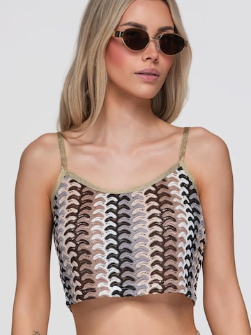 Top di Ombre in marrone