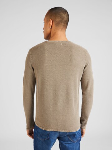 JACK & JONES Sweater 'DEAN' in Brown