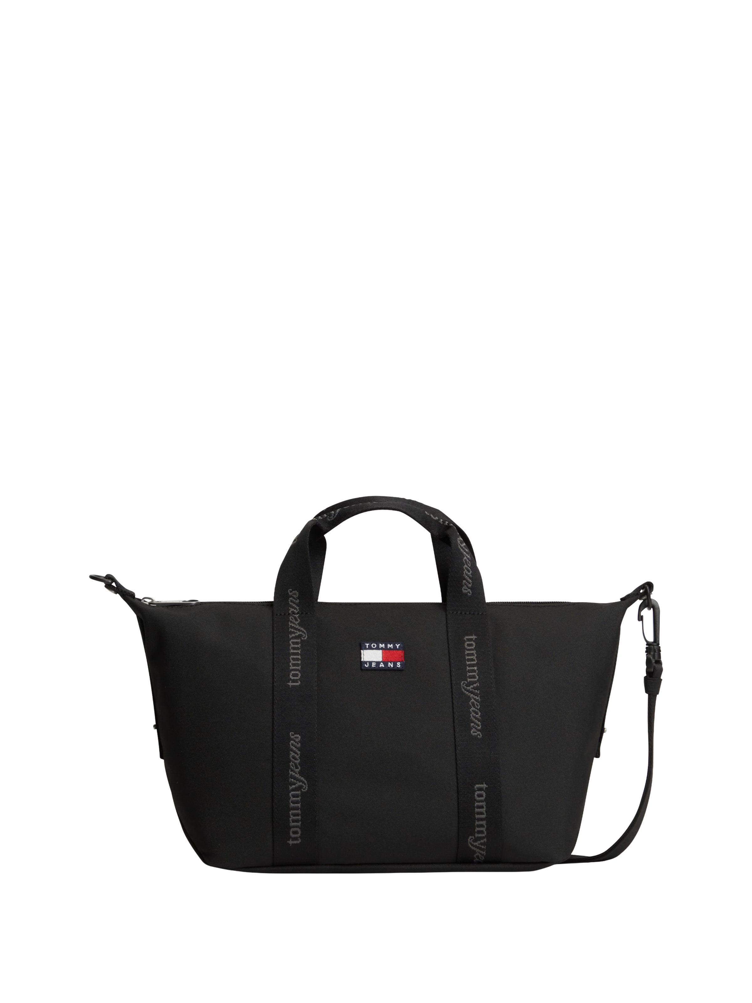 Tommy Jeans - Bolso de mano 'ESS' en negro: frente