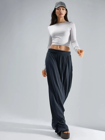 Busem Wide leg Broek in Grijs