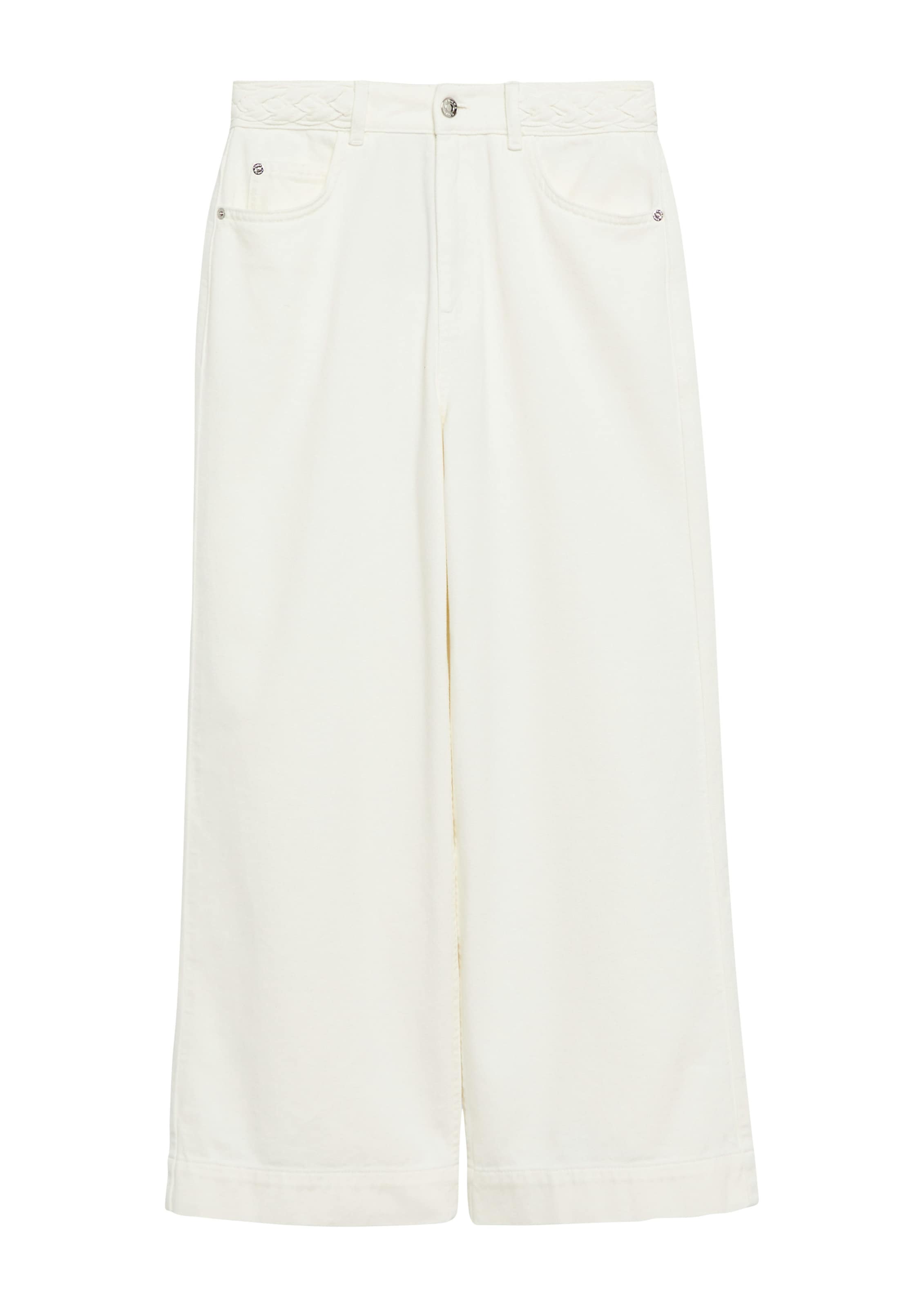 Wide Leg Jean COMMA en beige : devant