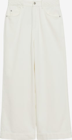 Wide Leg Jean COMMA en blanc : devant