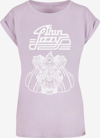 Merchcode T-Shirt 'Thin Lizzy - Rocker' in Lila: predná strana