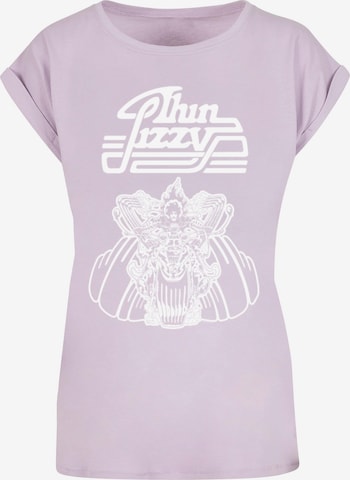 Merchcode Shirt 'Thin Lizzy' in Lila: voorkant