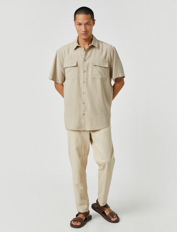 Koton Comfort Fit Hemd in Braun