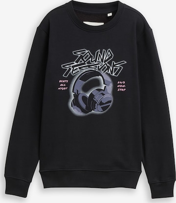 TOM TAILOR Sweatshirt i svart: framsida