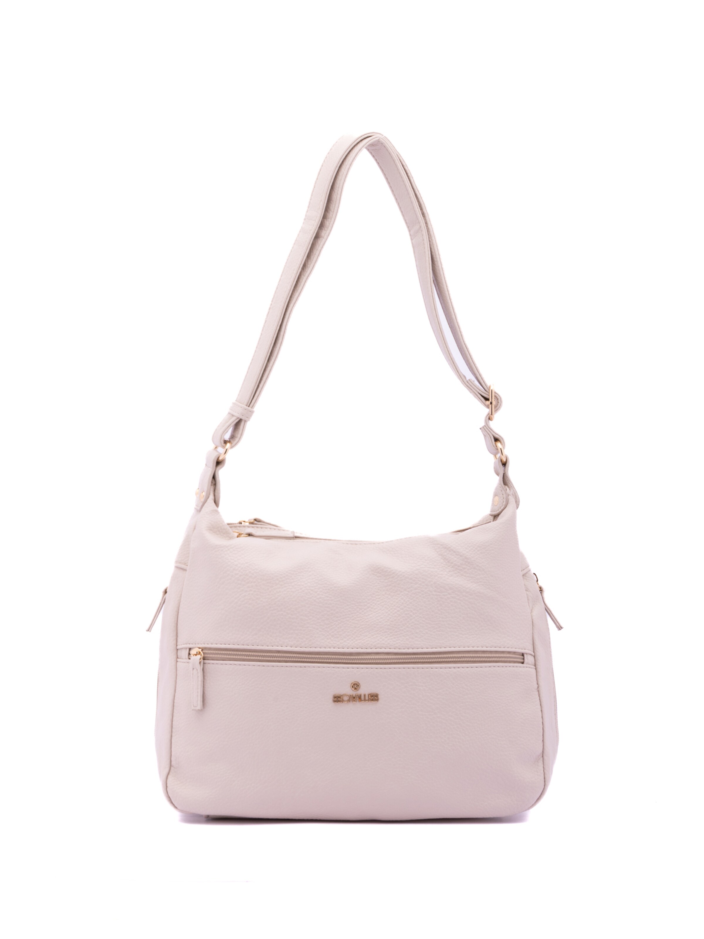 Borsa a spalla 'Borsa a Spalla Donna B Cavalli Ecopelle con Zip - 35x26x11 cm' di B. Cavalli in beige: frontale