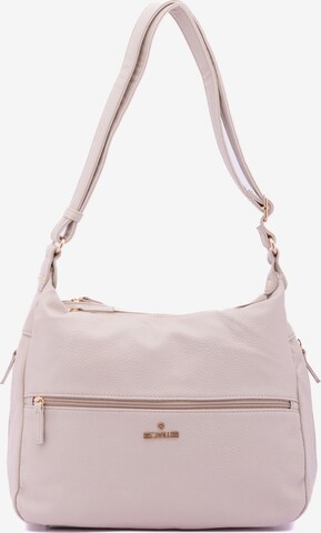 Borsa a spalla 'Borsa a Spalla Donna B Cavalli Ecopelle con Zip - 35x26x11 cm' di B. Cavalli in beige: frontale