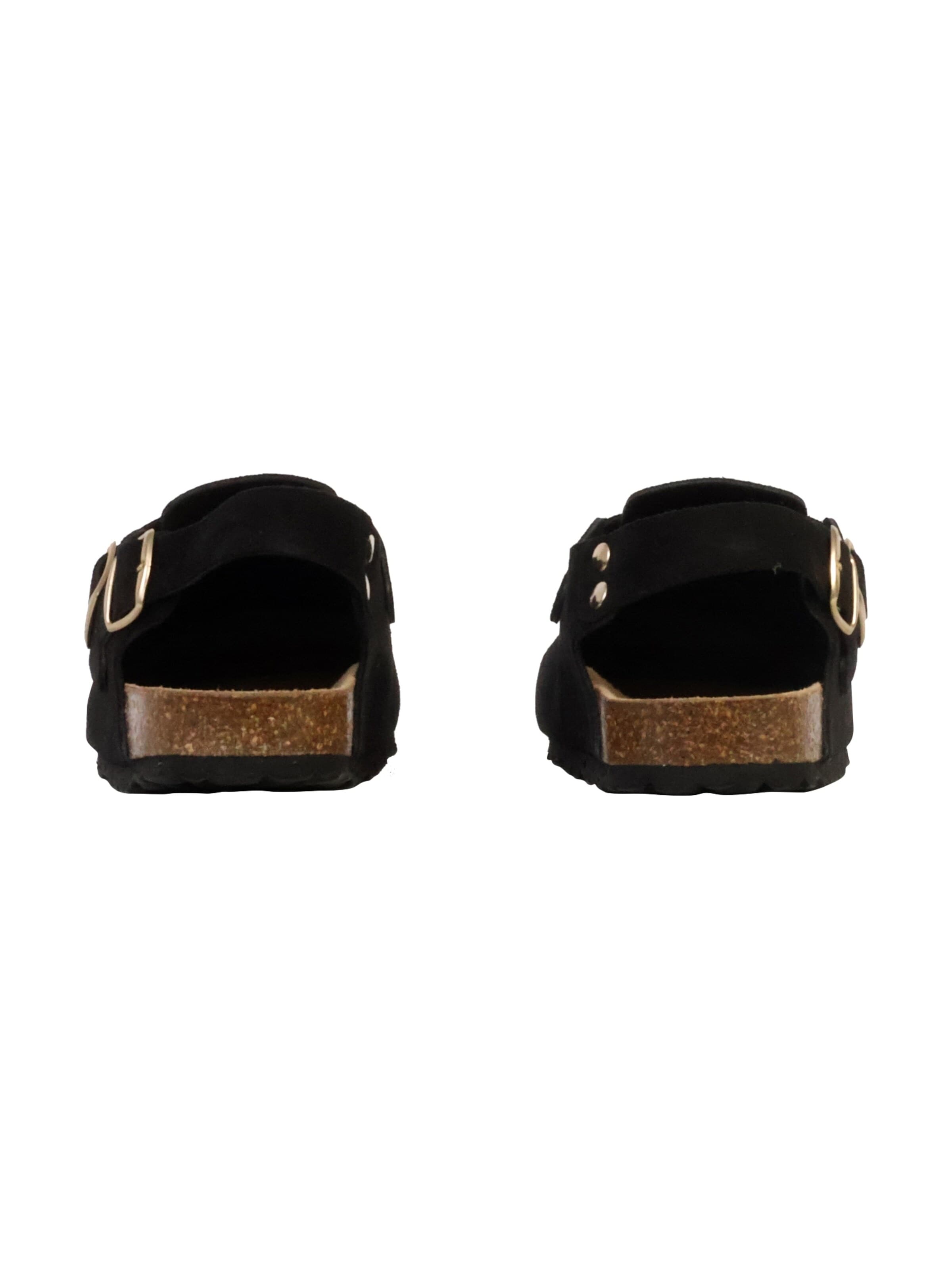 The Divine Factory Mule 'Leder-Pantoletten Boreal BS' in Black