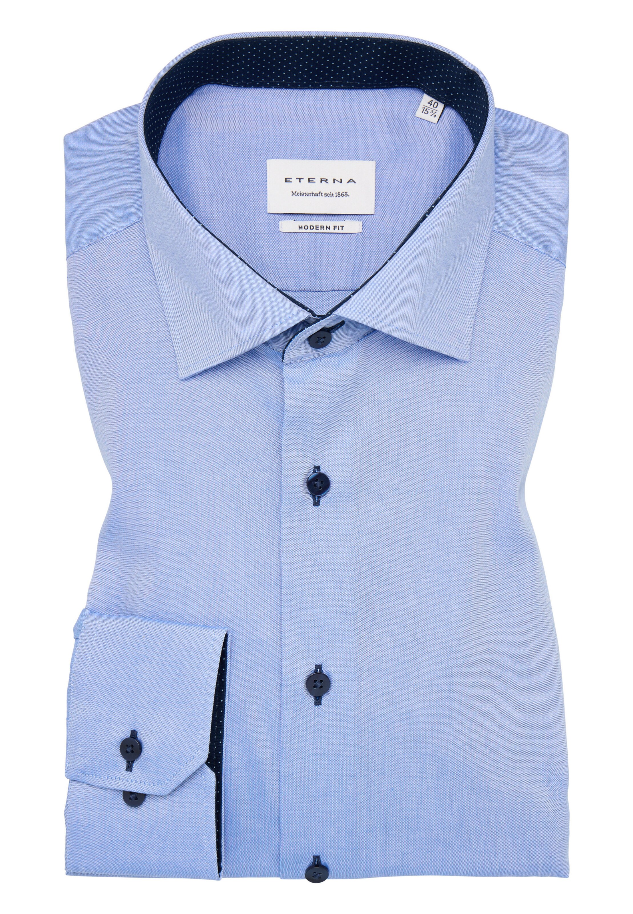 ETERNA Regular fit Zakelijk overhemd in Blauw