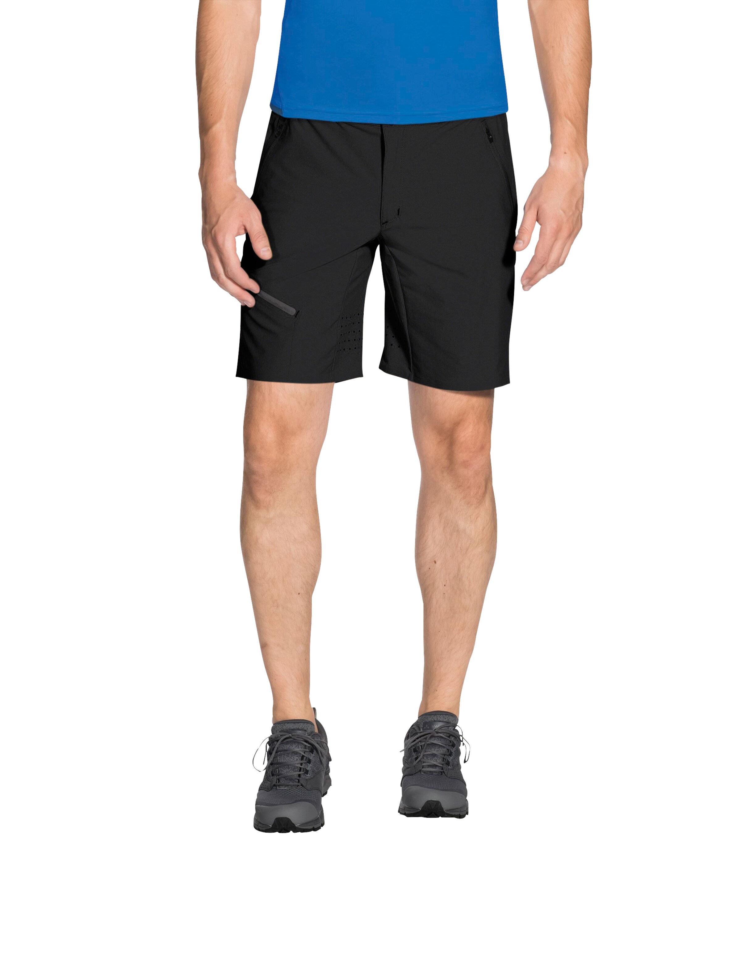 VAUDE Regular Outdoor Pants 'Scopi' in Black: front