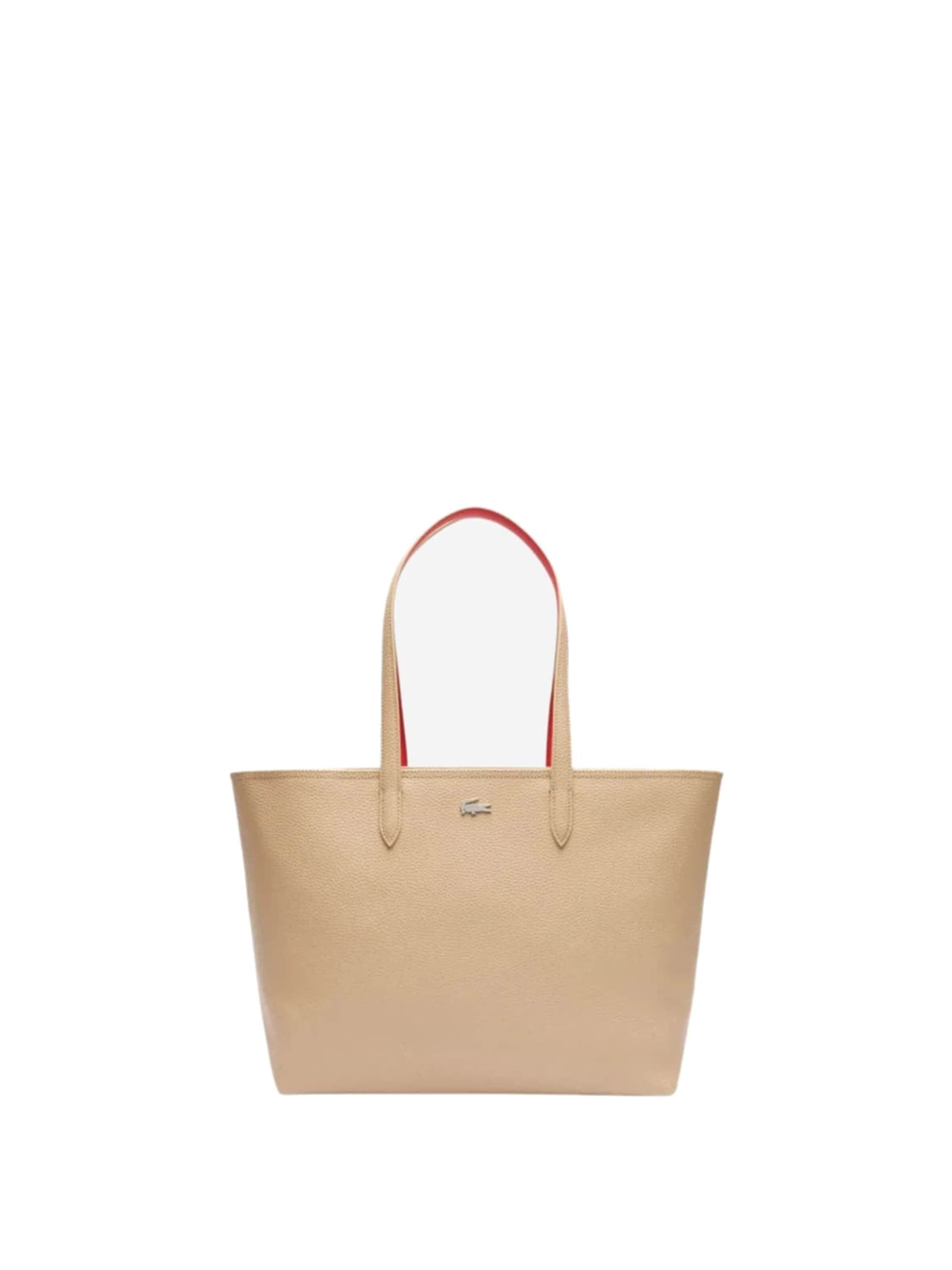Shopper 'Lacoste Sac Cabas Anna Viennois Grenadine' di LACOSTE in beige: frontale