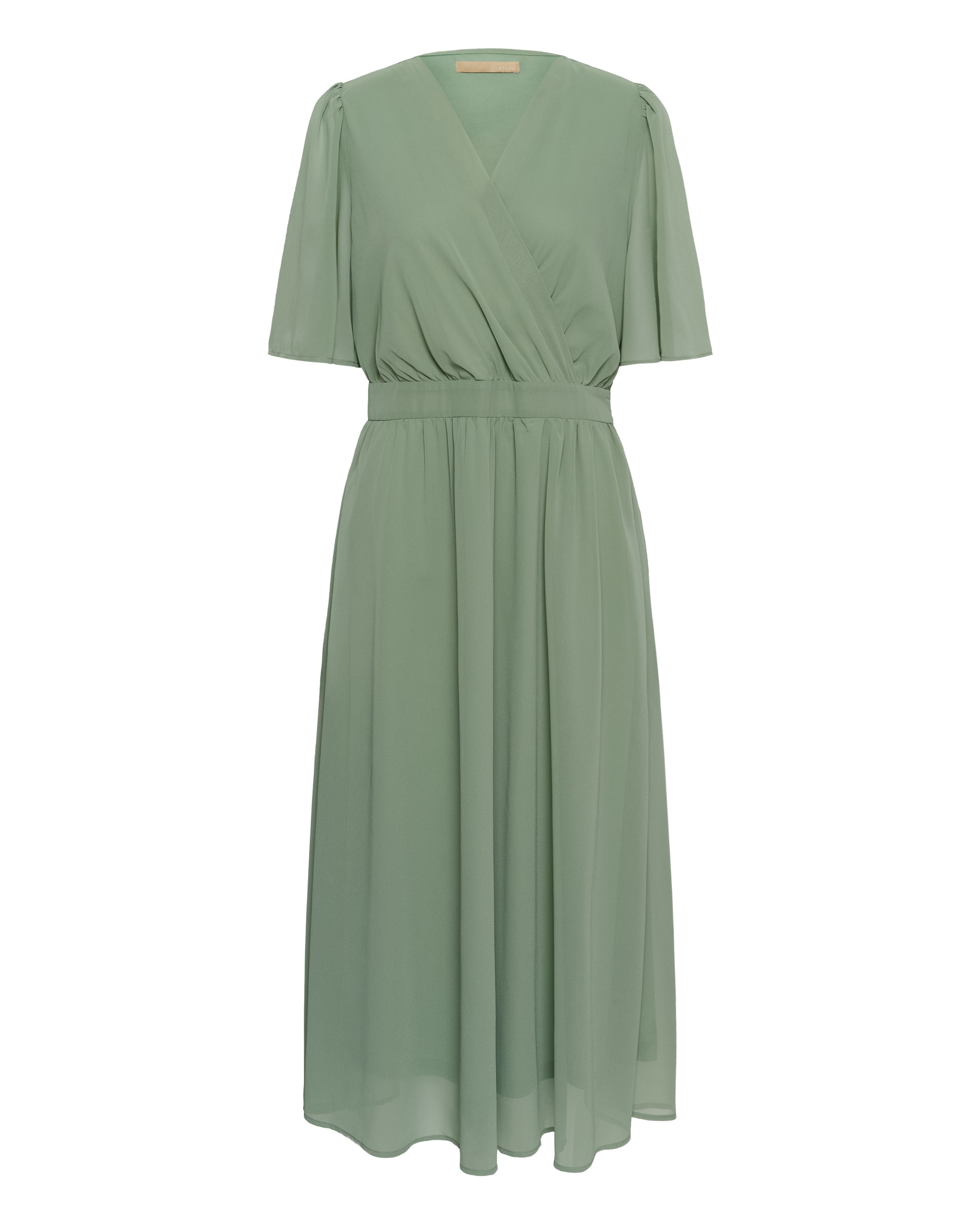 CULTURE Jurk ' Millie Juliana ' in Groen: voorkant