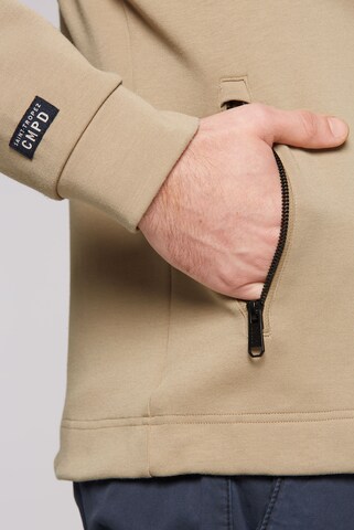 CMPD Zip-Up Hoodie in Brown