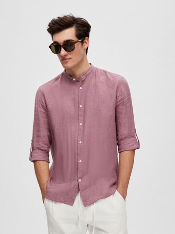 SELECTED HOMME Regular fit Overhemd 'Kylian' in Roze: voorkant