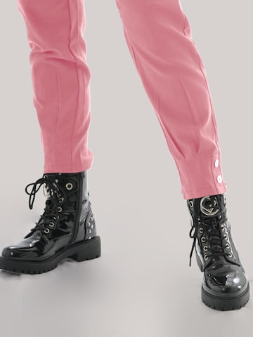 LEAFLETIC Regular Trousers 'Leafletic Women’s Long Length Trousers' in Pink