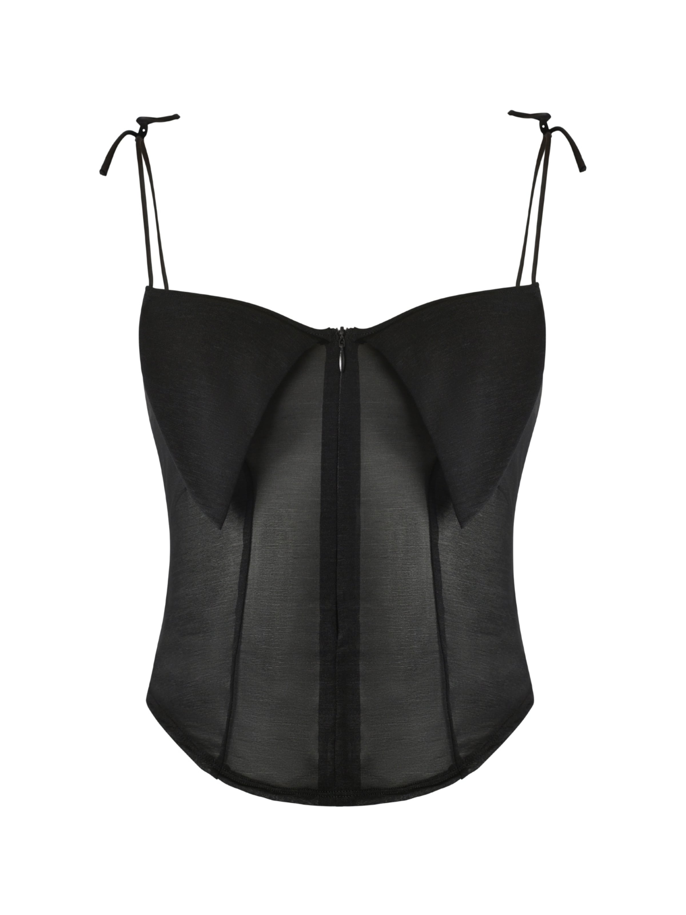 OW Collection Top 'ASTRA' in Zwart: voorkant