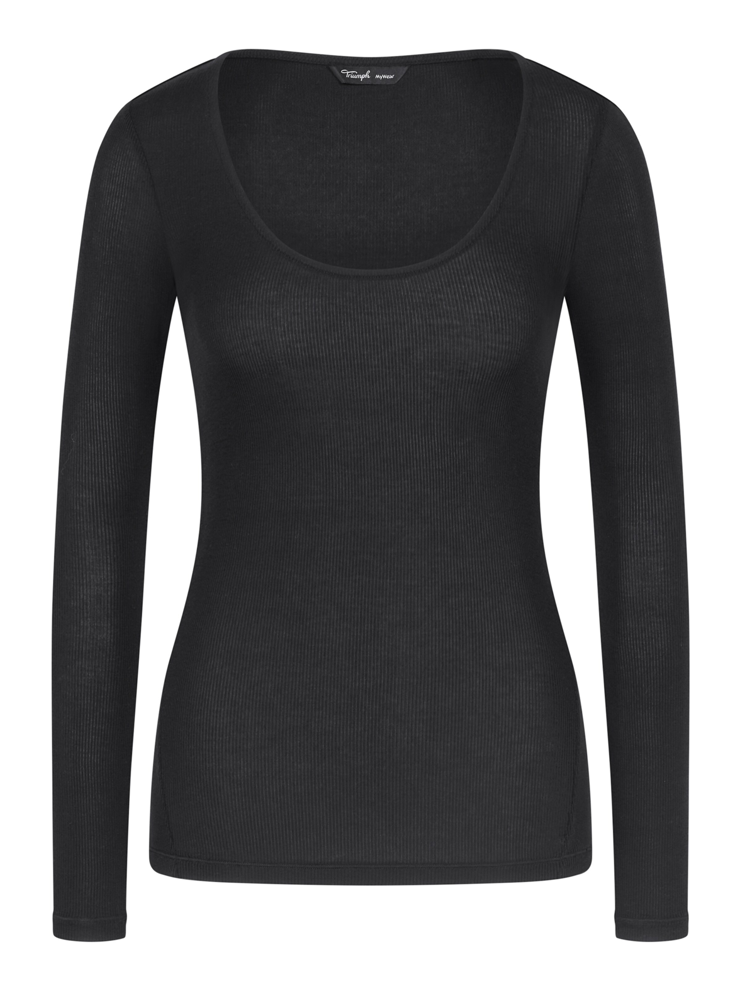 TRIUMPH - Camisa ' Beauty Layers Top Scoop Neck ' em preto: frente