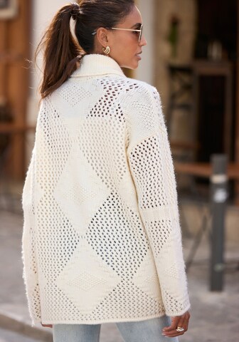 LASCANA Knit Cardigan in White