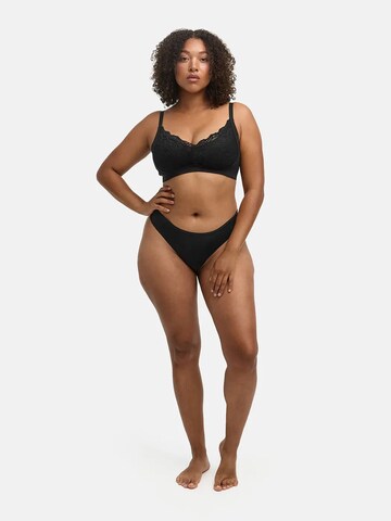 cfab Push-up Bra 'Comfort BH mit Lace' in Black