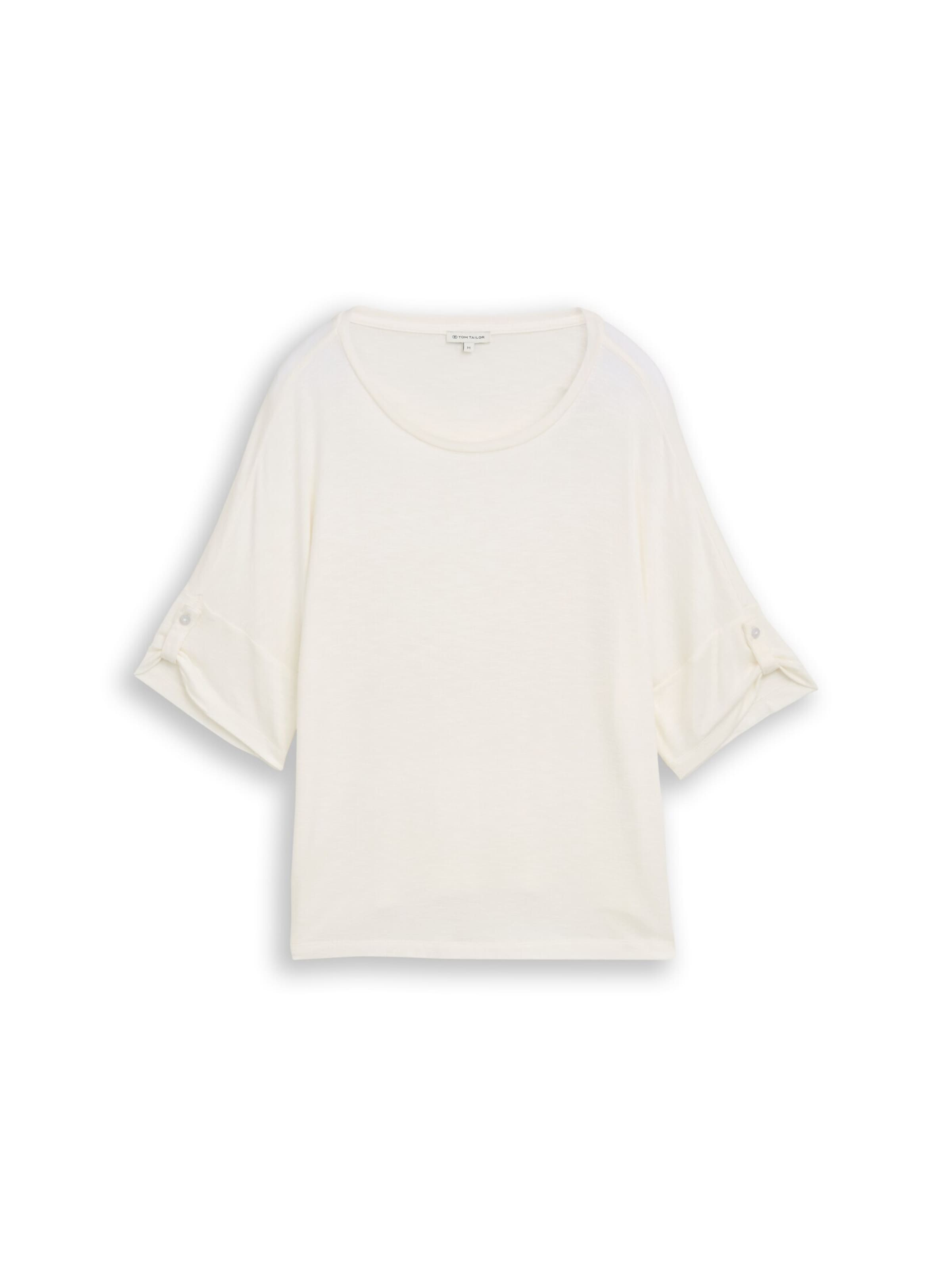 TOM TAILOR T-Shirt in Weiß: Vorderseite