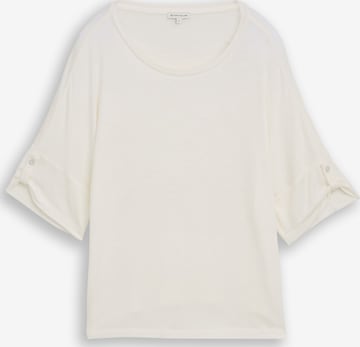 T-shirt TOM TAILOR en blanc : devant