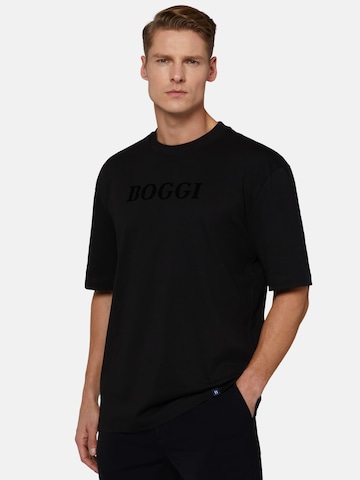 Boggi Milano T-Shirt in Schwarz: predná strana