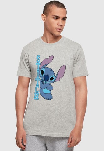ABSOLUTE CULT Shirt 'Lilo And Stitch - Posing' in Grey: front