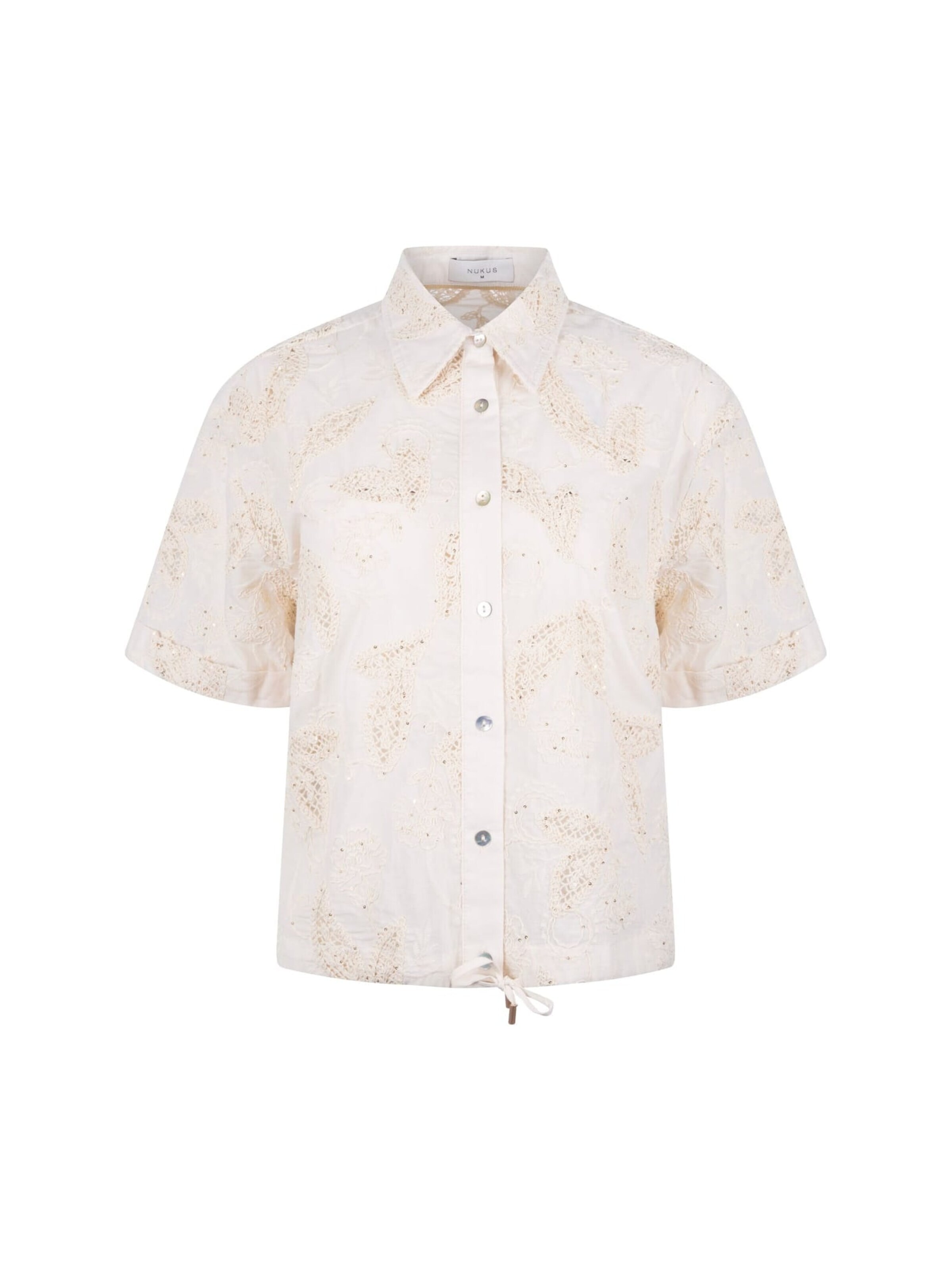nukus Blouse in Beige: voorkant