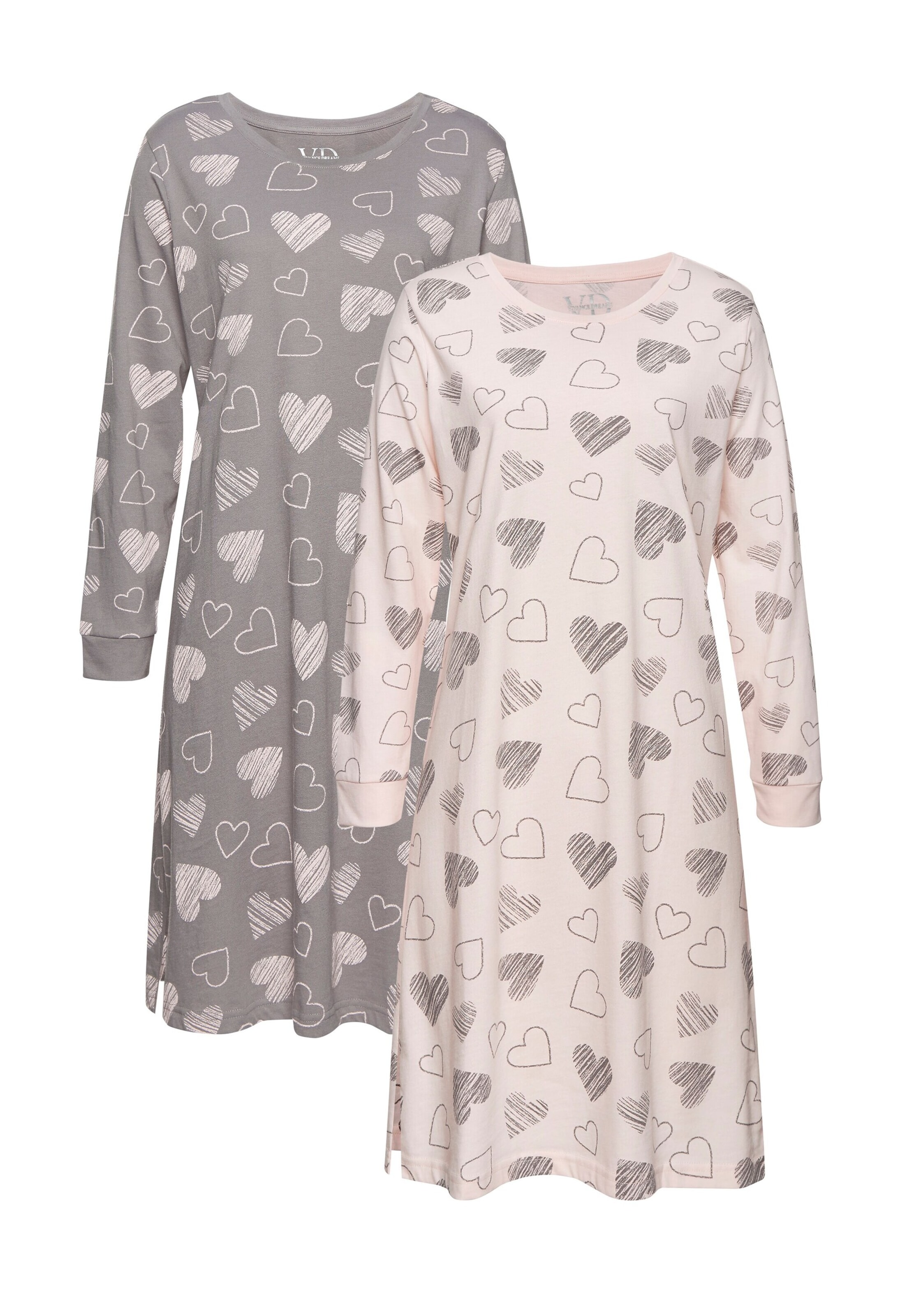 VIVANCE Nightgown in Grey: front