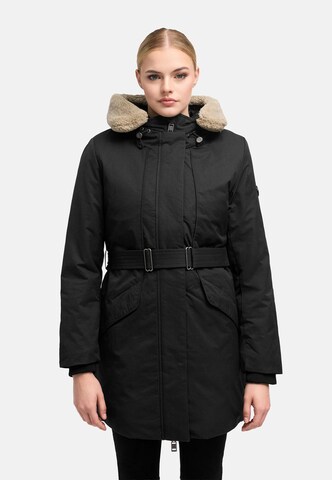 Cappotto invernale 'Calistaa 16' di MARIKOO in nero: frontale