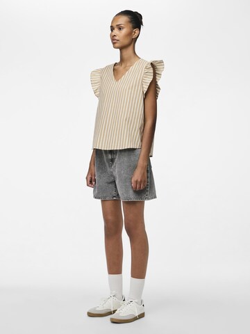 PIECES Top 'LILIA' in Braun