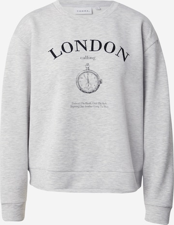 COMMA Sweatshirt in Grijs: voorkant
