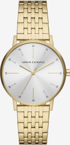 ARMANI EXCHANGE Analogové hodinky – zlatá: přední strana