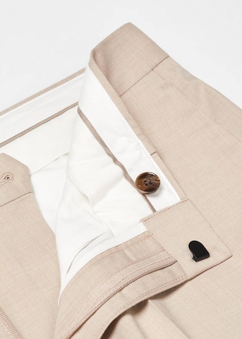 MANGO MAN Regular Pantalon 'Paris' in Beige