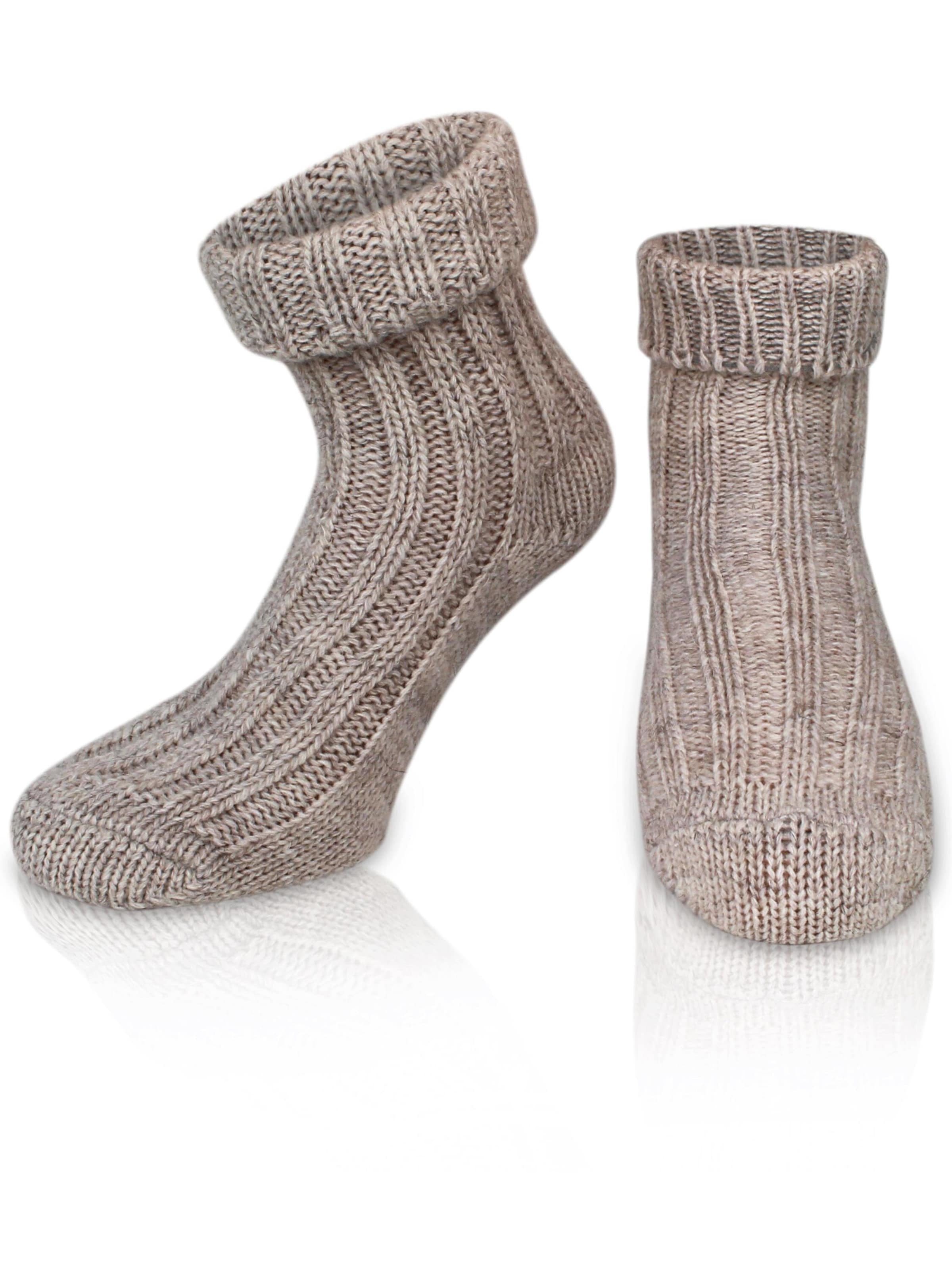 normani Socks in Beige: front