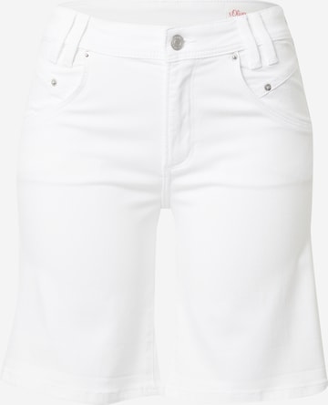 s.Oliver Regular Jeans 'BETSY' in White: front