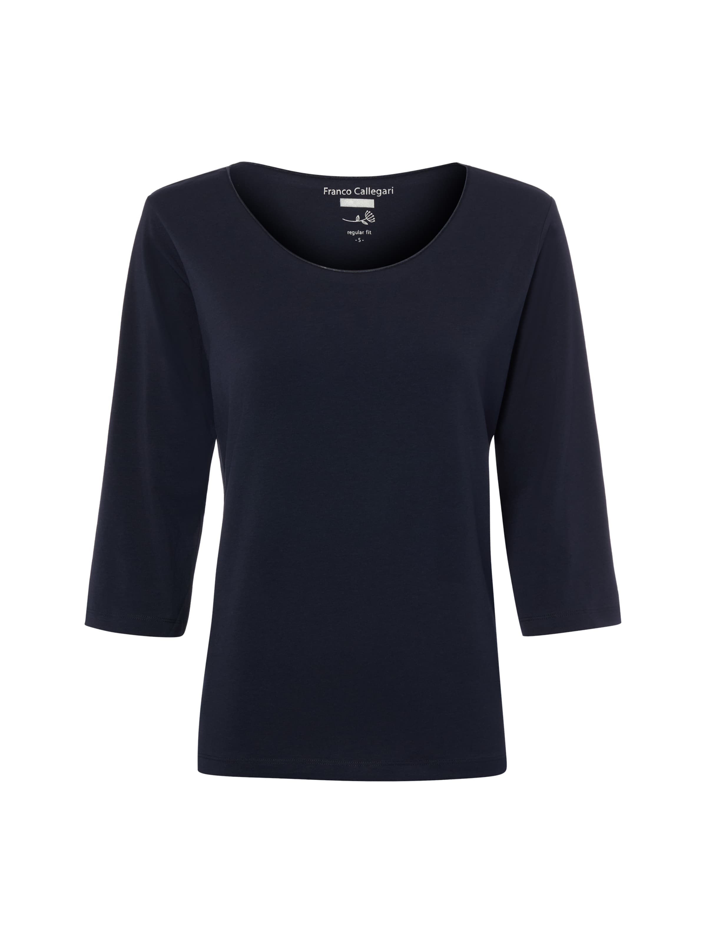Franco Callegari Shirt in S in marine, Produktansicht