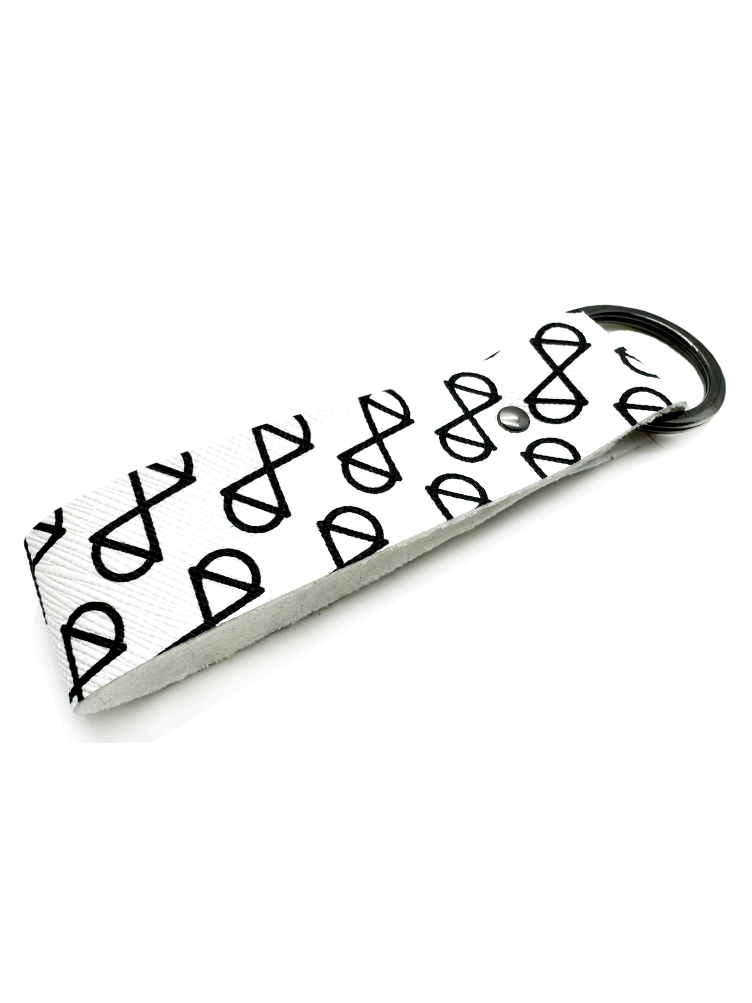 NAT-2 Key Ring 'nat-2™ Vegan Keychain fridge' in White: front