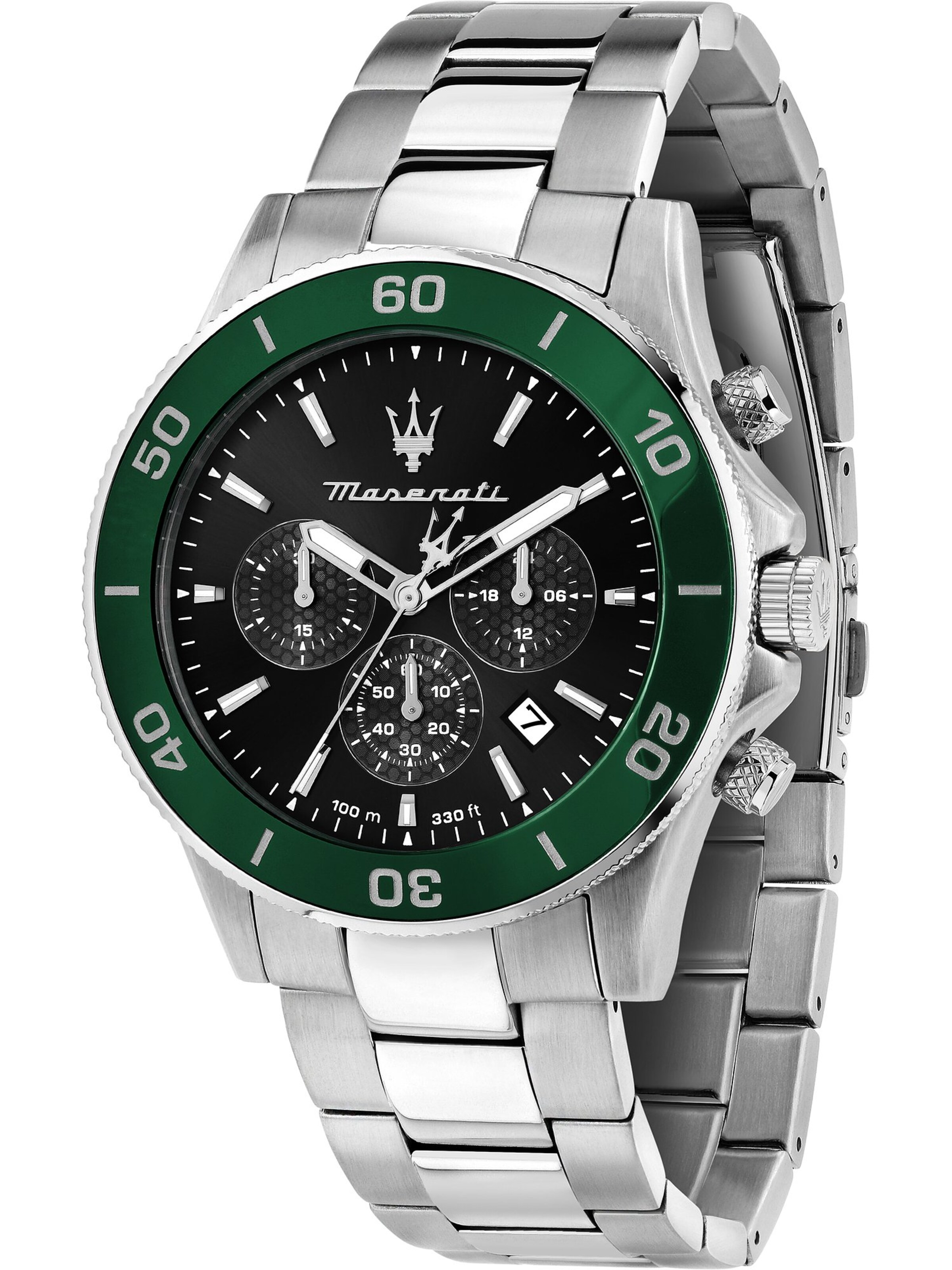 Maserati Uhr in Mischfarben: Vorderseite