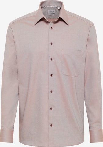 Fit confort Chemise business ETERNA en beige : devant