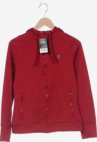 FILA Sweatshirt & Zip-Up Hoodie in L in Red: front