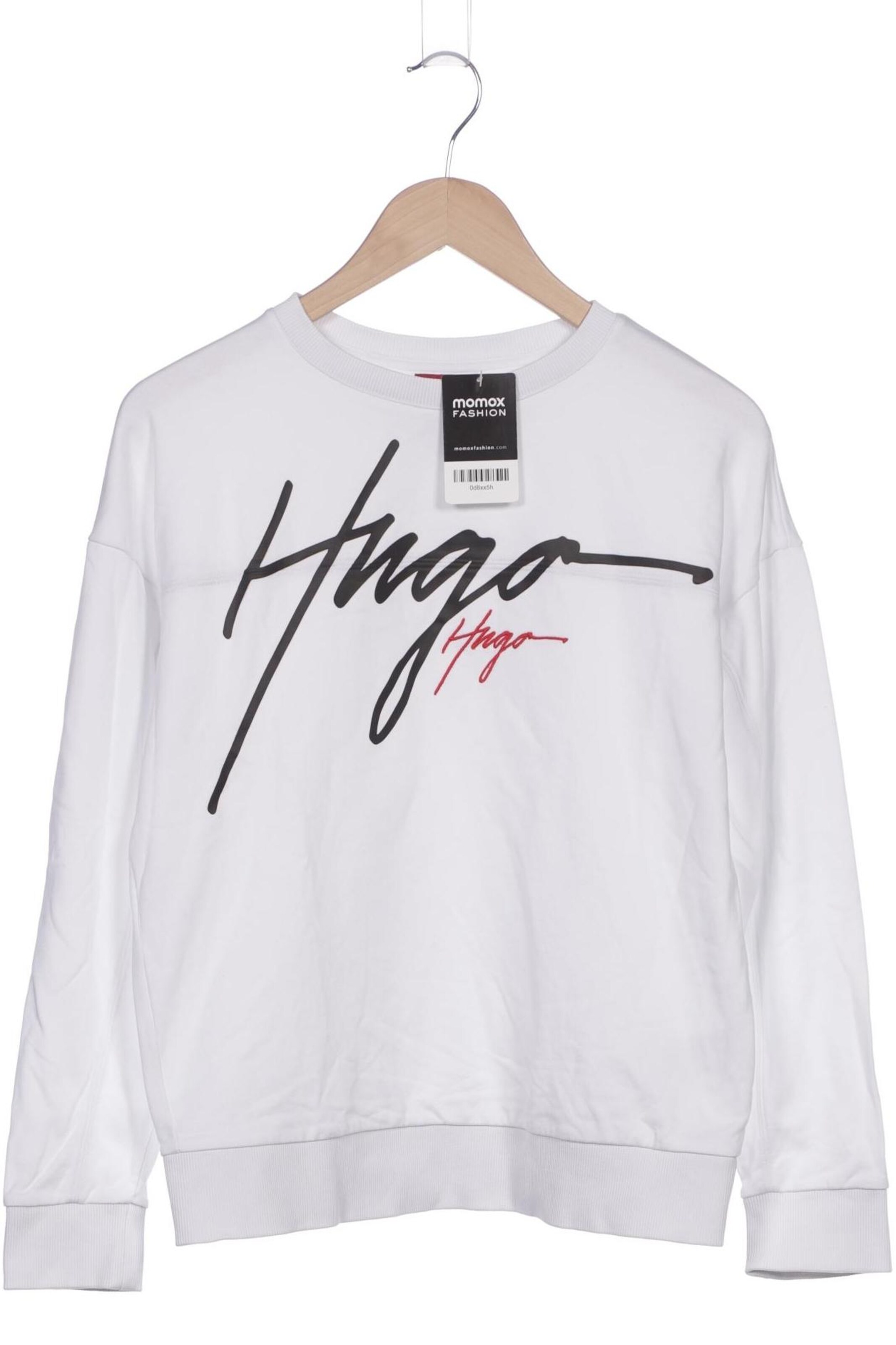HUGO Sweatshirt & Zip-Up Hoodie in M in White: front