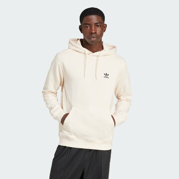 Sweat-shirt 'Trefoil Essentials' ADIDAS ORIGINALS en beige : devant