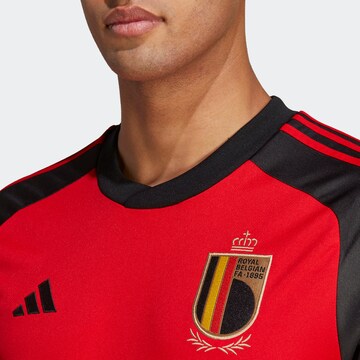sarkans ADIDAS PERFORMANCE Sportiska stila krekls 'Belgium 22 Home'