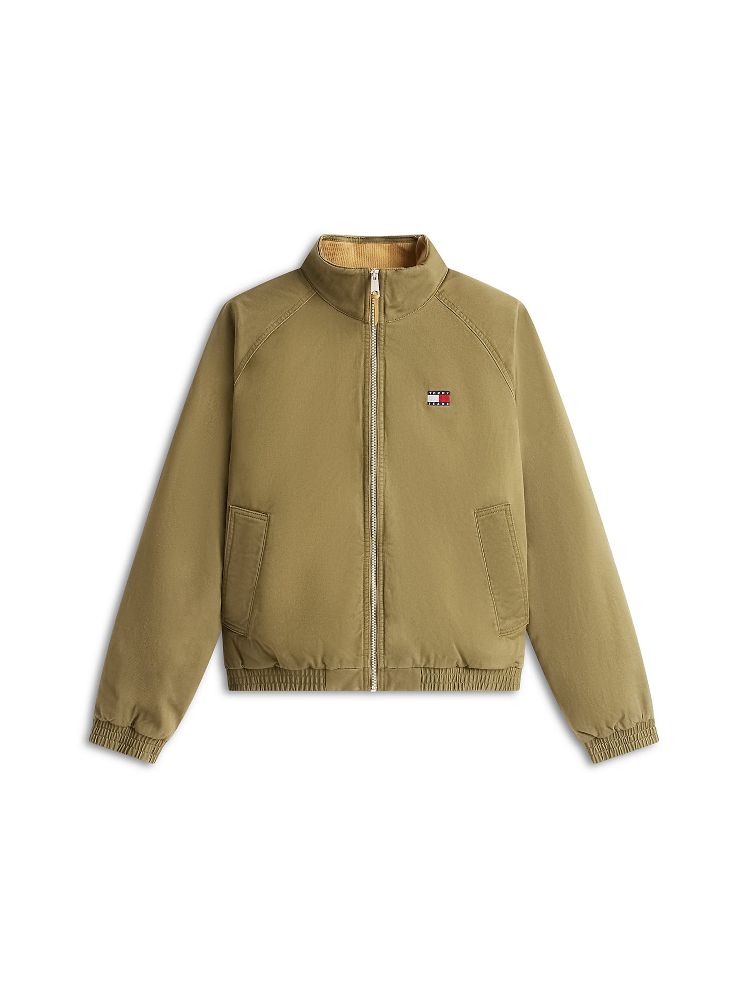 Tommy Jeans Winterjacke in Grün: Vorderseite