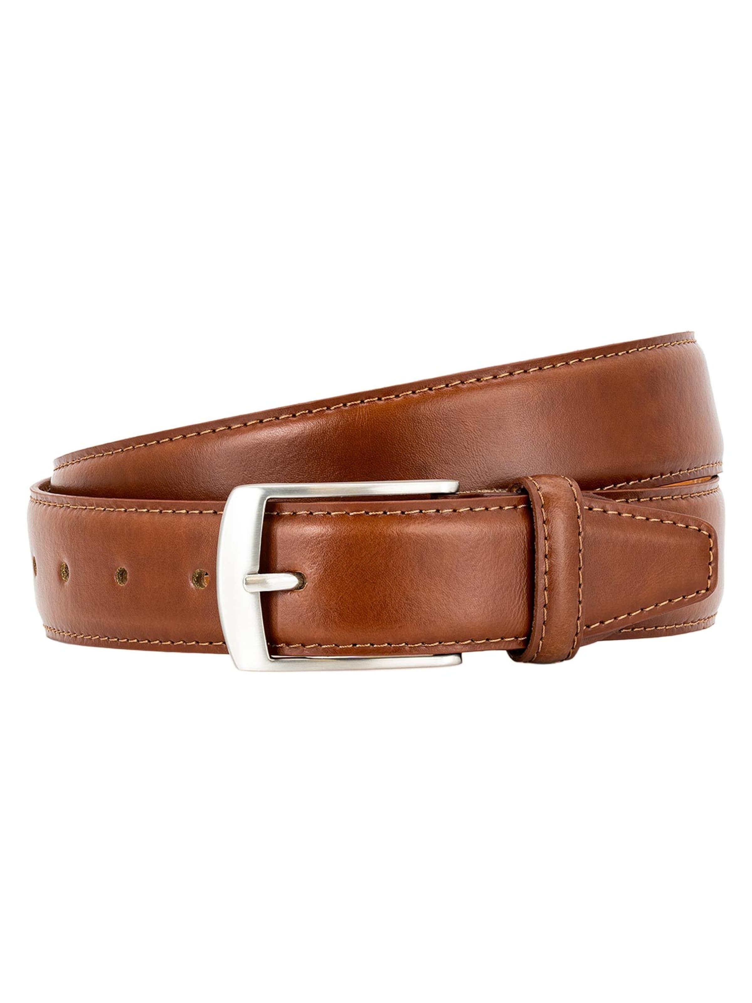 PIERRE CARDIN Belt 'Basic' in Brown: front