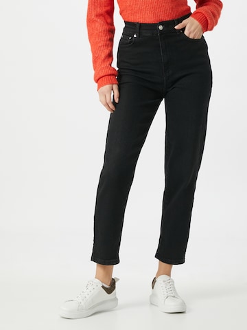 Gina Tricot Loose fit Jeans in Black: front