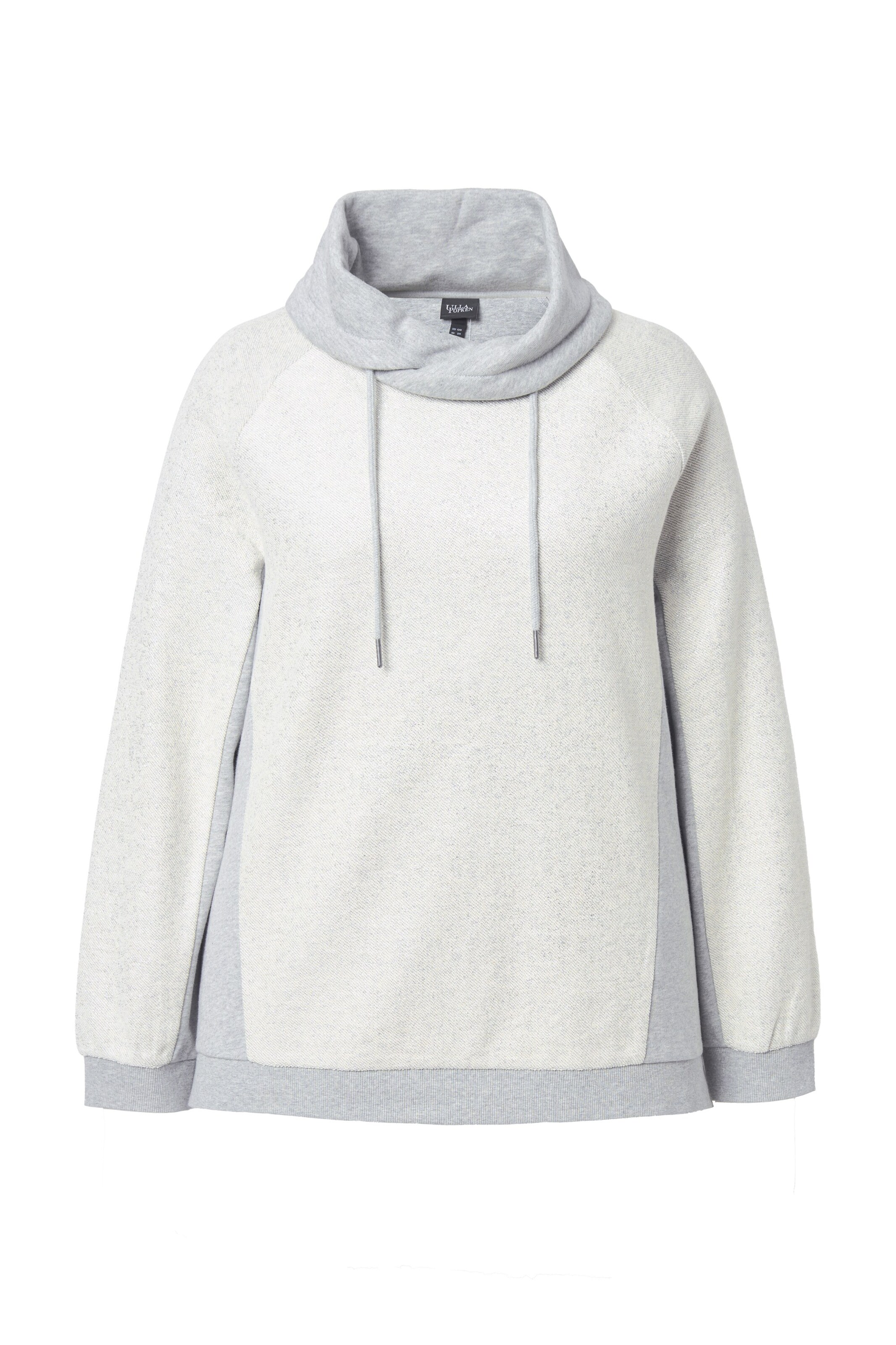 Ulla Popken Sweatshirt in Grijs: voorkant